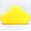 Φωτάκι Νυκτός Συννεφάκι Muid DH0099/CLNTLP Με Ηχητική Ενεργοποίηση 7,9×3,5×12,2cm Yellow Allocacoc
