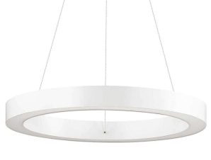 Φωτιστικό Οροφής Oracle Round 211398 60×10,5/219,5cm LED 33W 3000K White Ideal Lux