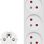 SAVIO LZ-11 SURGE PROTECTOR 4 SOCKETS WITH USB-A: QC3.0 AND USB-C PD 18W 1.5M