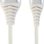 CABLEXPERT CC-USB2B-AMCM-1M-BW2 COTTON BRAIDED CHARGING CABLE USB TYPE-C SILVER/WHITE 1 M